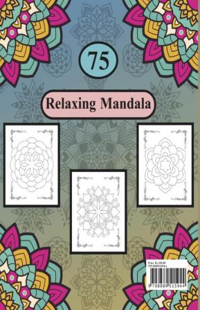 Mandala Coloring Book for Kids : Amazing Activity Book with 75 Pages Simple Mandalas to Color for Boys and Girls | Relaxing Coloring book for Beginners | Mindfulness for Childrens Stress Relief