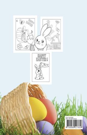 Easter Coloring Book for Kids : Happy Bunnies Chicks Eggs and More / Fun Spring Illustrations for Children