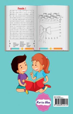 Kids Mixed Activity Games Book 8-12 years : Word Search Thanksgiving Word Scramble Maze Hangman Dot to Dot 6x6 Sudoku Puzzles Solutions Thanksgiving Crosswords