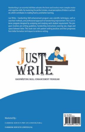 Master the skill of perfect strokes : Just Write - handwriting skill enhancement program