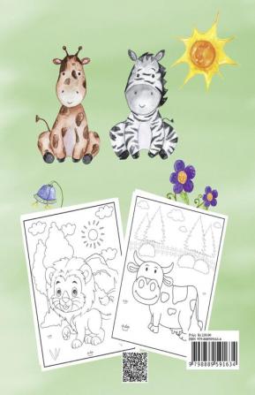 Animals Coloring Book For Kids : Wonderful Animals Coloring Book. Perfect Gifts for Toddlers and Kids Ages 3-6 Featuring 40 Amazing And Fun Coloring Pages of Koalas Kangaroos Rabbits Birds Mamm...