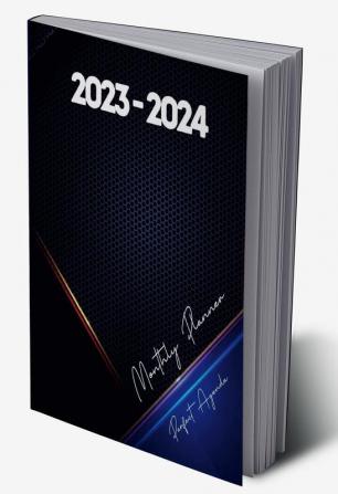 2023-2024 Monthly Planner Perfect Agenda : 2 Years Pocket Organizer for Men