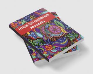 Mandala Extreme Copy Coloring Book : Stress Relieving Mandala Designs for Adults | Relaxation Meditation and Happiness Coloring Pages