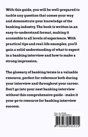 Banking interview Questions and Answers : (Cracking the Banking Interview: Essential Questions Expert Answers and Proven Strategies)