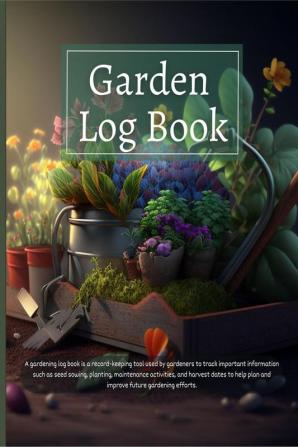 Garden Log Book : Perfect Gardening Tool Tracker for Farmers and Gardeners| Garden Notebook to keep track of Planting Fertilizing Harvesting Watering and many more | Perfect as a gift !