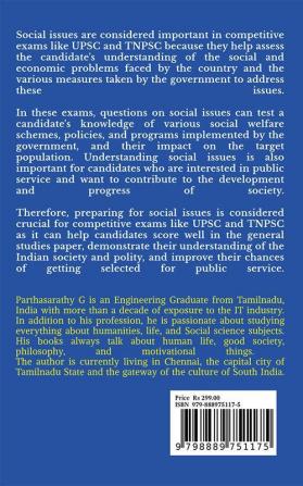 SOCIAL ISSUES IN INDIA AND TAMIL NADU : A Comprehensive Guide for all Competitive Exams (UPSC/TNPSC/other PSC etc..) and Bachelor of Arts (BA) Studies..