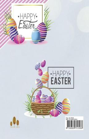 Happy Easter : Gift of Coloring Easter Activity Book for Kids Pages 50 Jumbo Size