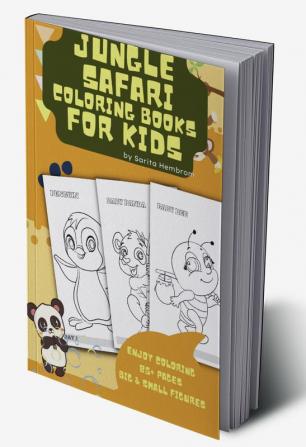 Cute &amp;amp; fun Jungle Safari Coloring Books for Kids : Discover the Jungle: A Fun and Cute Safari Coloring Book for Kids