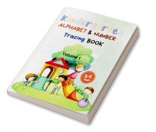 Kindergarten Alphabet and Number Tracing Book : Learning Activity Book for Kids Ages 3-5 Pages 72 Size Jumbo