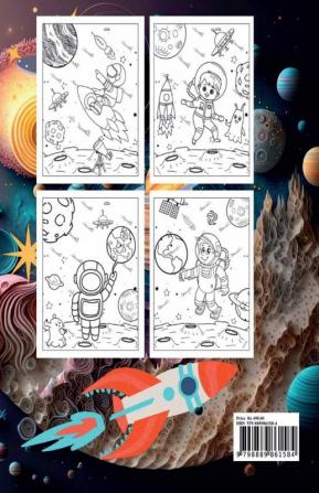 Outer Space Coloring Book for Kids : Awesome Space Ships Rockets Planets Astronauts for Kids Ages 4-12