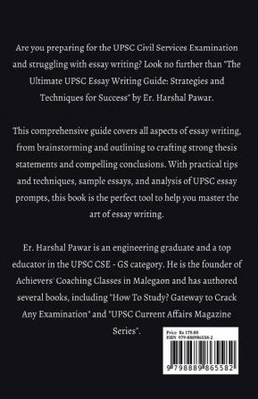 The Ultimate UPSC Essay Writing Guide : Strategies and Techniques for Success