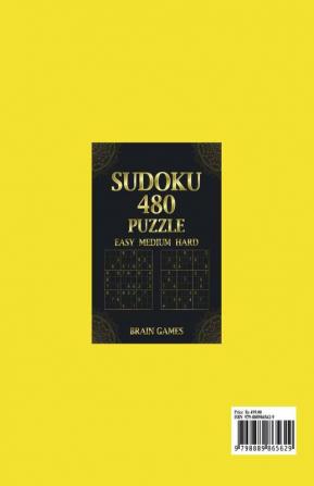 Large Print Sudoku for Seniors Easy to Hard : Brain Games