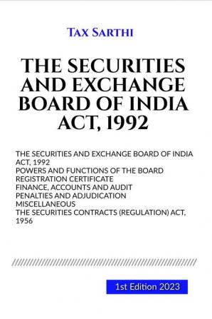 THE SECURITIES AND EXCHANGE BOARD OF INDIA ACT 1992 | 1st Edition 2023