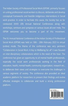 Collaboration in Social Work: A Key to Wellbeing for All : Souvenir XLI ANC of ISPSW