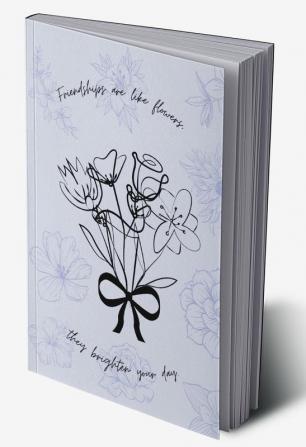 Friends Journal | Lovely 5.5&quot; x 8.5&quot; Journal for you or gift your loved ones. An ideal gift for your friends