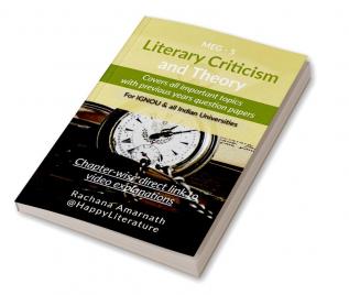 Literary Criticism and Theory : Covers all important topics and previous years' Question papers