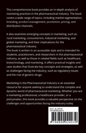 Pharma Marketing Management Mastering Marketing in the Competitive World of Pharmaceuticals