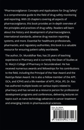 Pharmacovigilance : Concepts and Applications for Drug Safety