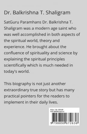 BIOGRAPHY - SATGURU DR. BALKRISHNA SHALIGRAM (1929-1992) : MASTER OF DNYANESHWARI IN PUNE CITY