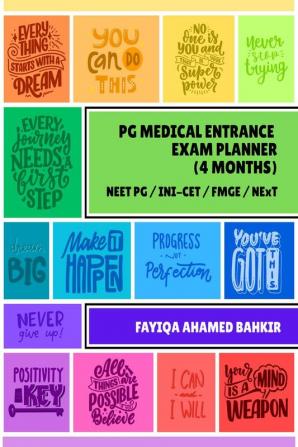 PG Medical Entrance Exam Planner (4 months)