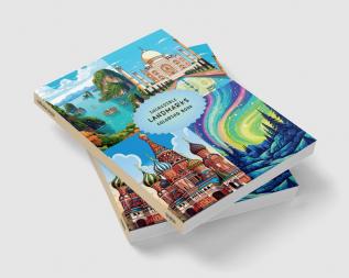 Incredible Landmarks coloring book : 40 Landmarks with Details & Cool Facts - A Fun Journey of Coloring &  Learning