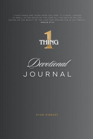 One Thing Devotional Journal