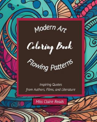 Modern Art Flowing Patterns Coloring Book