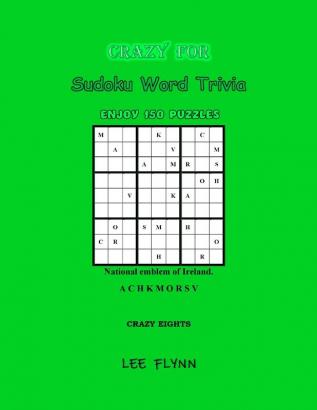 Crazy For Sudoku Word Trivia