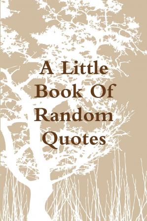 A Little Book Of Random Quotes