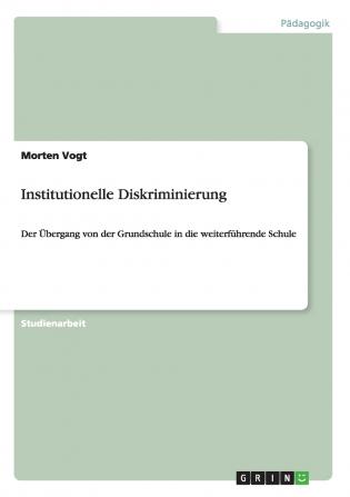 Institutionelle Diskriminierung