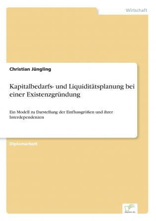 Kapitalbedarfs- und Liquiditätsplanung bei einer Existenzgründung