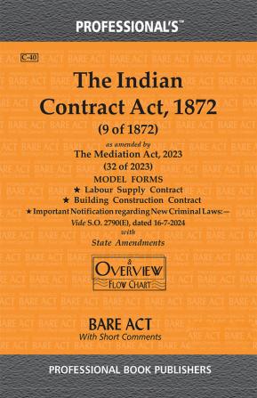 Indian Contract Act 1872 as amended by Mediation Act 2023 with State Amendments