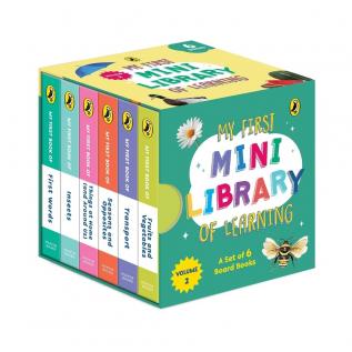 My First MINI Library of Learning: A box set of six board books for kids 0 to 3 | Fruits & Vegetables | Transport | Seasons | Opposites | Things at Home | Insects | First Words