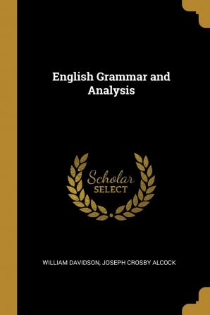 English Grammar and Analysis