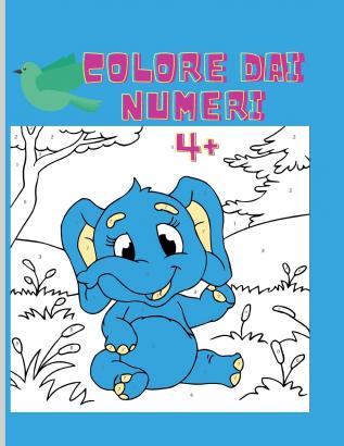 Colorare con i numeri: Incredibile libro da colorare con i numeri Ore di divertimento nel colorare da facile a difficile