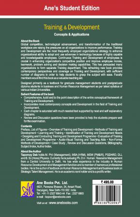 Training and Development: Concepts & Applications