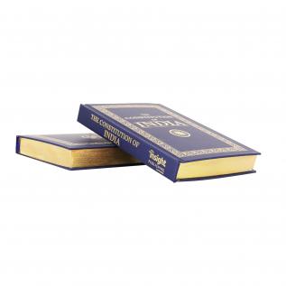 The  Constitution of India (Deluxe Hardbound Edition) by Insight Publishing with Gold Foiled Cover Gold Gilding Book Mark Ribbon incorporating all amendments at relevant Articles Landmark Judgements & Covering latest Constitution 106th Amendment Act