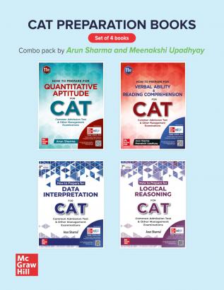 CAT combo - Quantitative Aptitude + Verbal Ability and Reading Comprehension + Logical Reasoning + Data Interpretation for CAT 2024 Exam | Latest edition 2024-25 | SET of 4 books  (Paperback Arun Sharma Meenakshi Upadhyay)