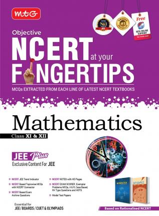 MTG Objective NCERT at your FINGERTIPS Mathematics - NCERT JEE Trend Indicator Notes with HD Pages Exam Archive & MCQs | JEE Books (Based on NCERT Latest Pattern For 2025 Exam)