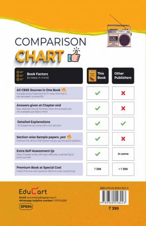 Educart CBSE Class 10 ENGLISH One Shot Question Bank 2024-25 (for 2025 exam)