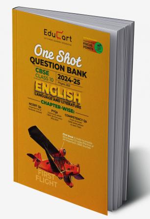 Educart CBSE Class 10 ENGLISH One Shot Question Bank 2024-25 (for 2025 exam)
