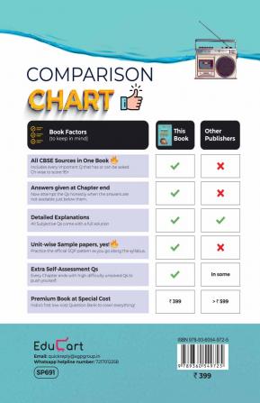 Educart CBSE Class 10 SCIENCE One Shot Question Bank 2024-25 (Updated for 2025 Exam)