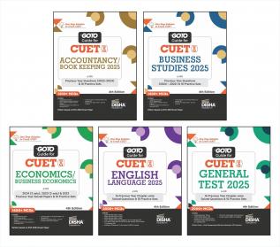 Combo (set of 5 Books) Go To Guides for CUET (UG) Commerce Stream - Accountancy Business Studies Economics English & General Test 3rd Edition | Central Universities Entrance Test |