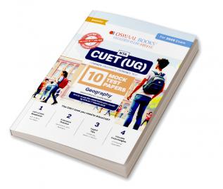 Oswaal NTA CUET (UG) 10 Mock Test Papers | Section II Geography (For 2025 Exam) | With New Syllabus & Pattern