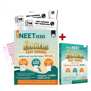 PW NTA NEET Rankers Test Series 2025 Updated as per Latest NEET Pattern 180 Questions Verified & Curated by Expert Faculties | 10 Full Syllabus + 4 Part Syllabus (Class 11 & 12) | OMR Sheet Solution Booklet with NCERT References