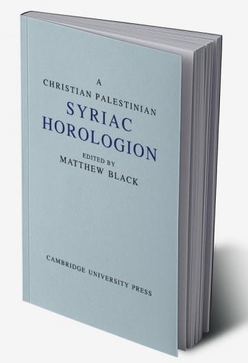 A Christian Palestinian Syriac Horologion