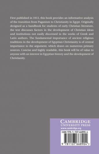 Paganism and Christianity in Egypt. Philip David Scott-Moncrieff