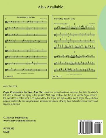 Finger Exercises for the Viola Book Two