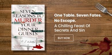 murder, dinner guests, K J Whittle