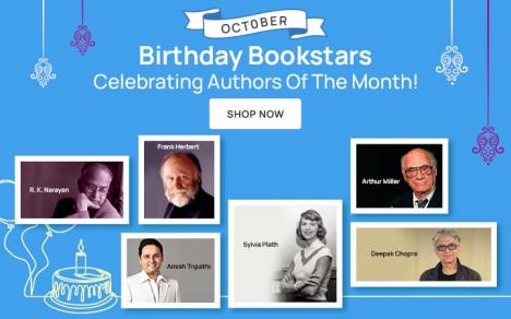 Arthur Miller, Sylvia Plath, Frank Herbert, R. K. Narayan, Deepak Chopra,	Amish Tripathi